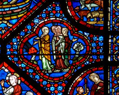 The Noah Window: The Wives of the Sons of Noah by French School