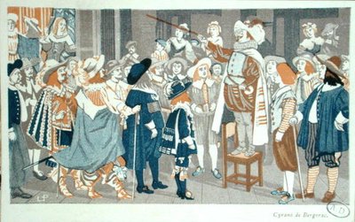 The Nose Speech at the Hotel de Bourgogne, illustration from 