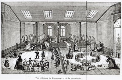 The Nursery in the Familistery of Guise, from Solutions Sociales by Jean-Baptiste Andre Godin, Paris, 1871 by French School