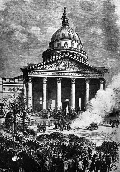 The Paris Panthéon as the HQ of the Paris Commune, late 19th century by French School