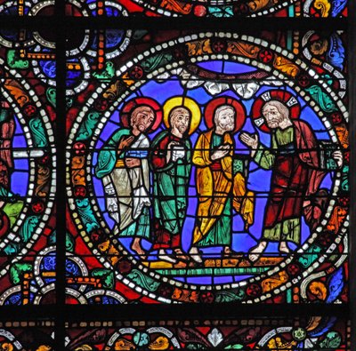 The Passion Window: Christ Descends from Mount Tabor by French School