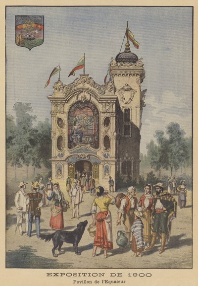 The Pavilion of Ecuador at the Exposition Universelle of 1900 in Paris by French School