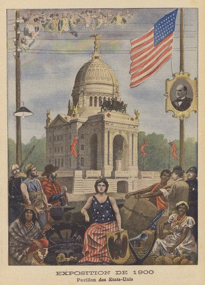 The Pavilion of the United States at the Exposition Universelle of 1900 in Paris by French School