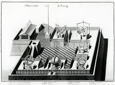 The Peking Observatory, illustration from Jean Baptiste du Halde