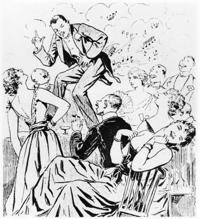 The Petomane, illustration for Paris qui rit from Le Ventomane, monologue comique by E. Grenet-Dancourt, Paris, 1893 by French School
