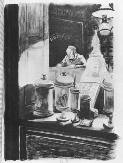 The Pharmacist Homais, Illustration from 