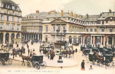 The Place du Palais Royal in Paris, 1910 by French School