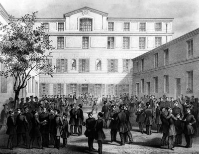 The Polish School in the Boulevard Batignolles, Paris, c.1850 by French School
