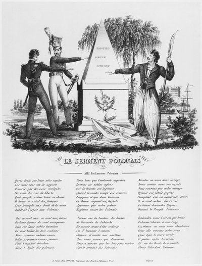 The Polish Oath, Song of the Polish Lancers by French School