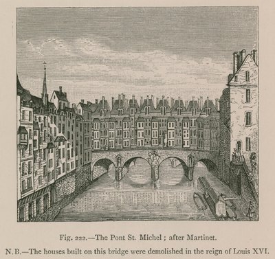 The Pont St. Michel by French School