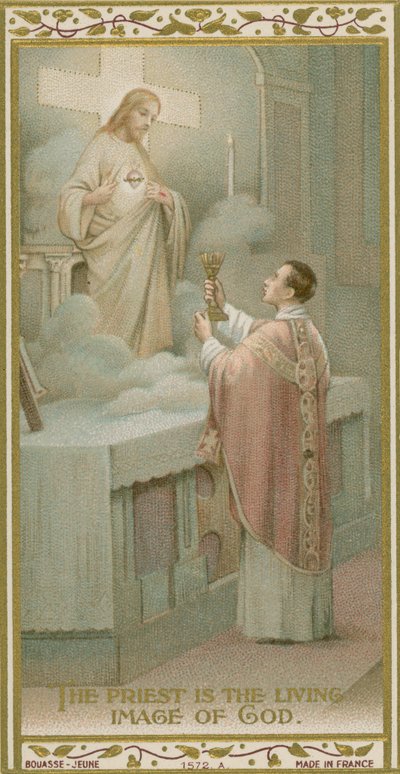 The Priest is the Living Image of God by French School