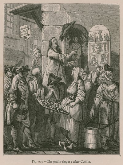 The Psalm-Singer; after Cochin by French School
