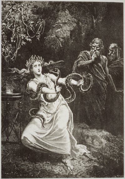 The Pythia, from History of Magic by Paul Christian, published late 19th century by French School