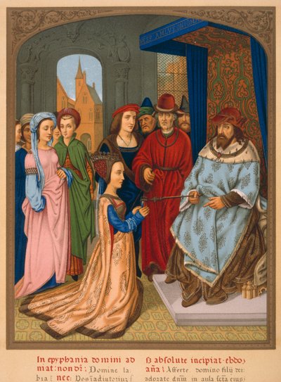 The Queen of Sheba before Solomon by French School