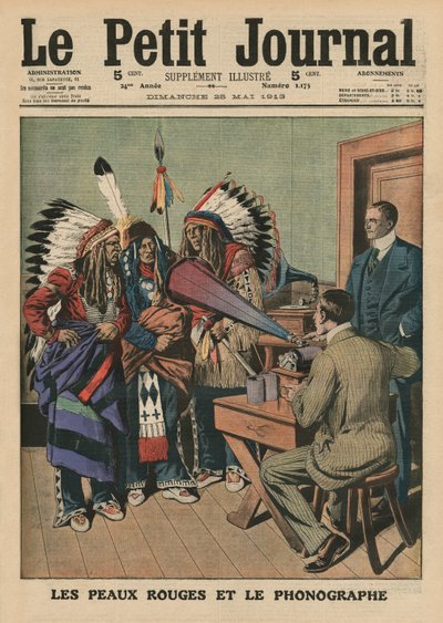 The Redskins and the Phonograph, front cover illustration from 