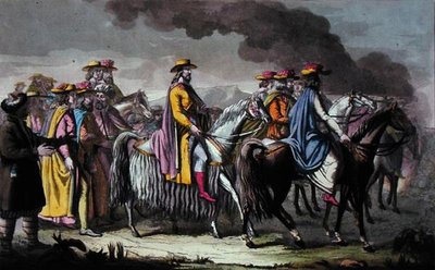 The Regent of Tibet and his Followers by French School