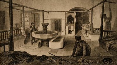 The Rest Room of the Tartar Baths by French School