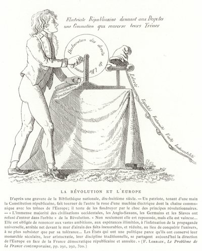 The Revolution and Europe by French School