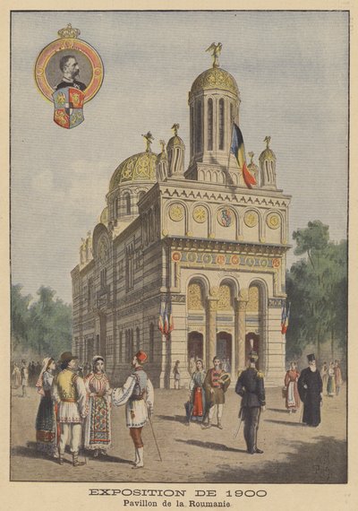 The Romanian Pavilion at the Exposition Universelle of 1900 in Paris by French School