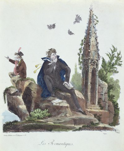 The Romantics, engraved by Montoux and Cheyere, 1830 by French School