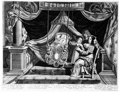 The Royal Cot of the Duke of Anjou, c.1641 by French School