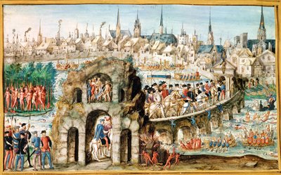 The Royal Entry Festival of Henri II into Rouen by French School