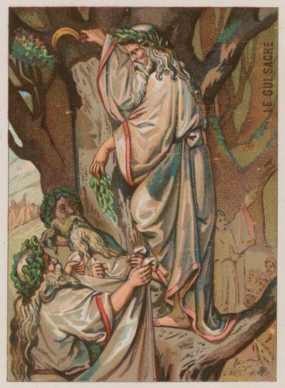 The Sacred Mistletoe by French School