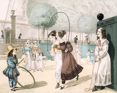 The Skipping Game, plate 115 from Le Bon Genre, 1822 by French School