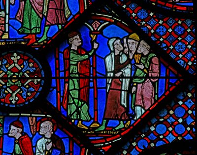 The St James Window: Almogenes (Hermogines) Addresses His Adepts by French School