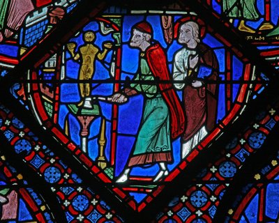 The St James Window: Almogenes (Hermogines) Destroys the Idol by French School
