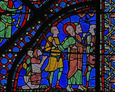 The St James Window: James Heals a Paralytic by French School