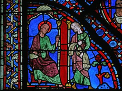 The St James Window: James Sends His Cloak to Cure Filetus by French School