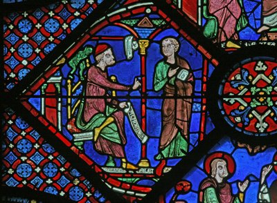The St James Window: The Magician Almoniges (Hermoniges) Sends His Disciple Filetus to St James by French School