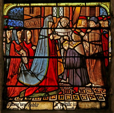 The St Louis Window: Scene from His Youth by French School