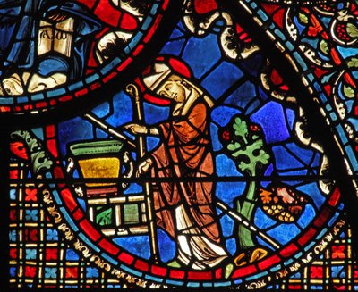 The St Lubin Window: Blesses Some Water by French School