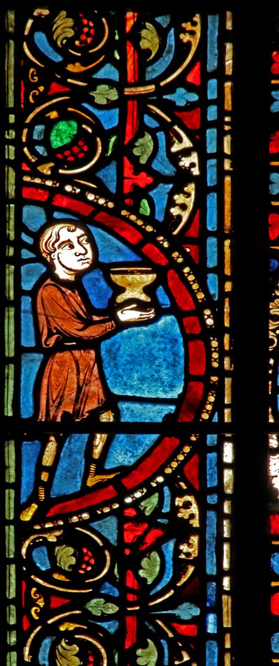 The St Lubin Window: Donors - Wine Makers by French School