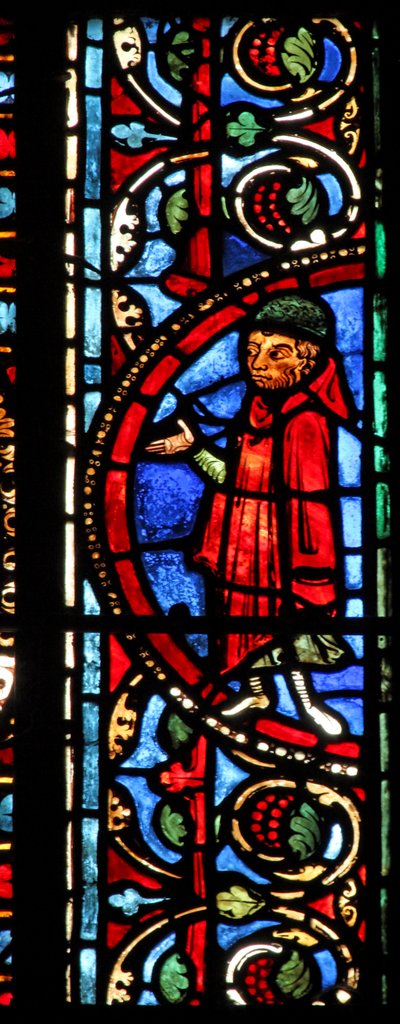 The St Lubin Window: Donors - Wine Makers by French School