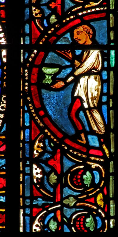 The St Lubin Window: Donors - Wine Makers by French School