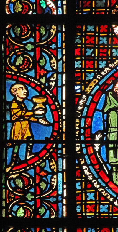 The St Lubin Window: Donors - Wine Makers by French School