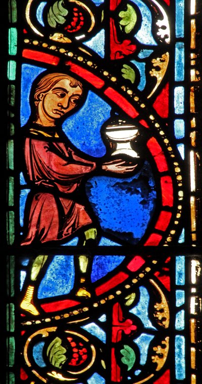 The St Lubin Window: Donors - Wine Makers by French School
