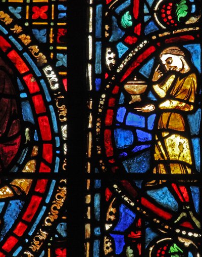 The St Lubin Window: Donors - Wine Makers by French School