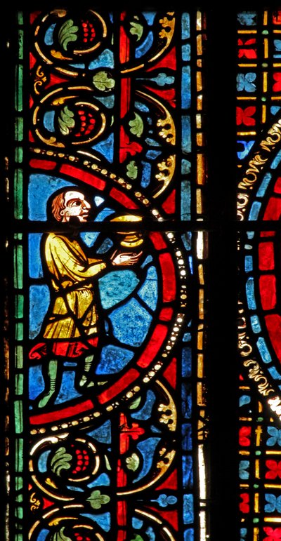 The St Lubin Window: Donors - Wine Makers by French School