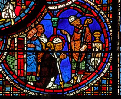 The St Lubin Window: Is Consecrated Bishop by French School