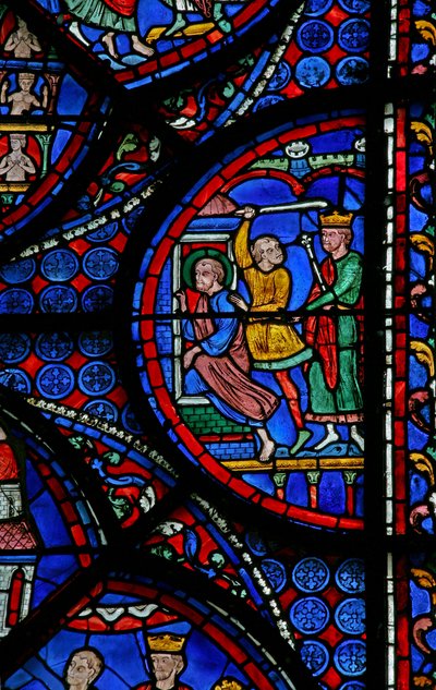 The St Thomas Window: Delivered to a Jailer by French School