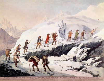 Horace Benedict de Saussure and Jacques Balmat Made the Second Ascent of Mont Blanc by French School