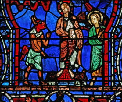 The Temptation of Christ on the Temple by French School