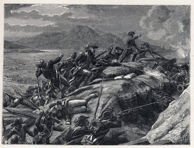 The Terror during the French Revolution: the siege of Toulon from September to December 1793 by the troops of Captain Napoleon Bonaparte against the city allied to the English forces by French School
