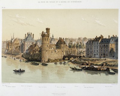 The Tower of Nesles and the Hotel de Guenegaud in 1650 - in 
