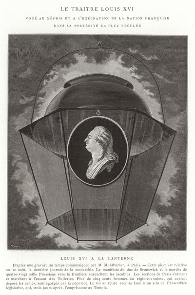 The Traitor Louis XVI, French Revolution by French School