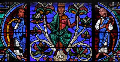 The Tree of Jesse: Samuel, a Jesse King, Amos by French School